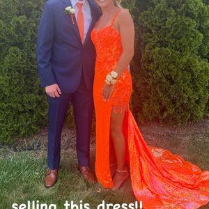 Orange Amarra Prom Dress